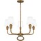 Quoizel Mallory Chandelier 5 Lights Weathered Brass MAO5026WS - alternate 1